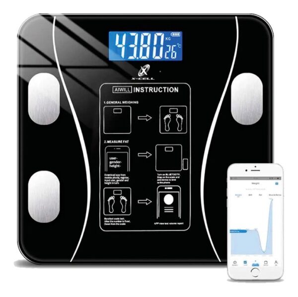 Balança Inteligente Bioimpedancia Digital Bluetooth Por App