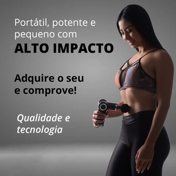 Pistola Massageadora MedicFisio Kit De Massagem Fitness - Imagem 10